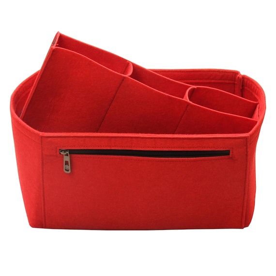 Customizable Felt Tote Bag Organizer, Purse Insert (3mm Felt, Detachable  Pouch w/ Metal Zip) - JennyKrafts