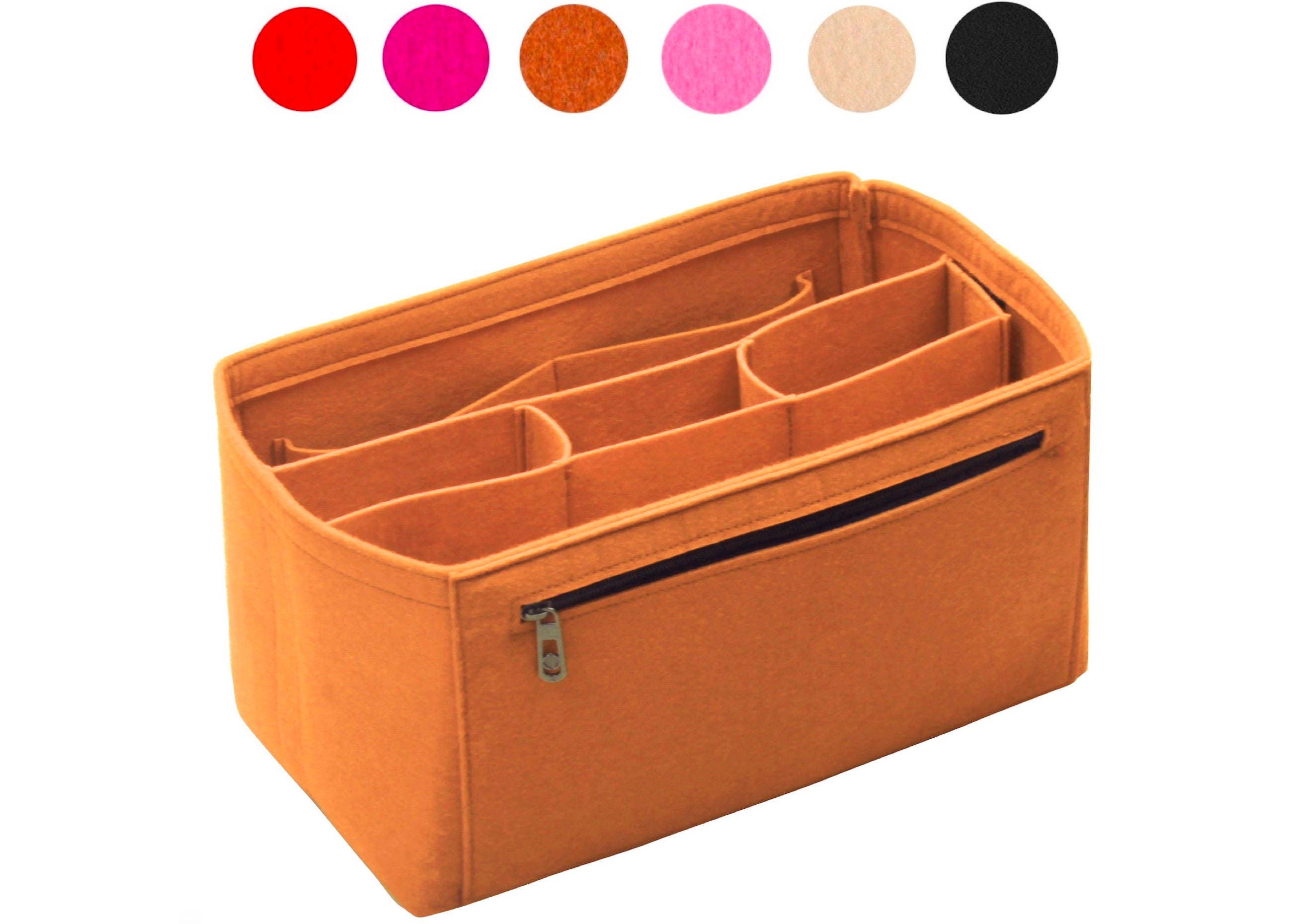Customizable Felt Tote Bag Organizer, Purse Insert (Handles, Detachable Compartments, Key Holder)
