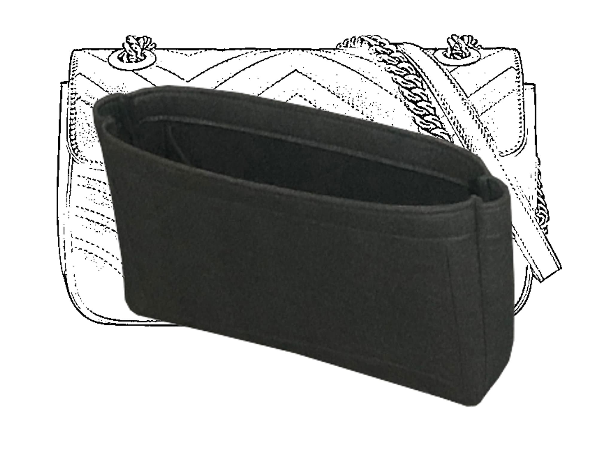 OAikor Purse Organizer Insert Felt Bags with YKK Zipper for GG Marmont Mini  Matelasse Shoulder Bag (Miniature, Zipper)-7.5 x 1.8 x 4 inch