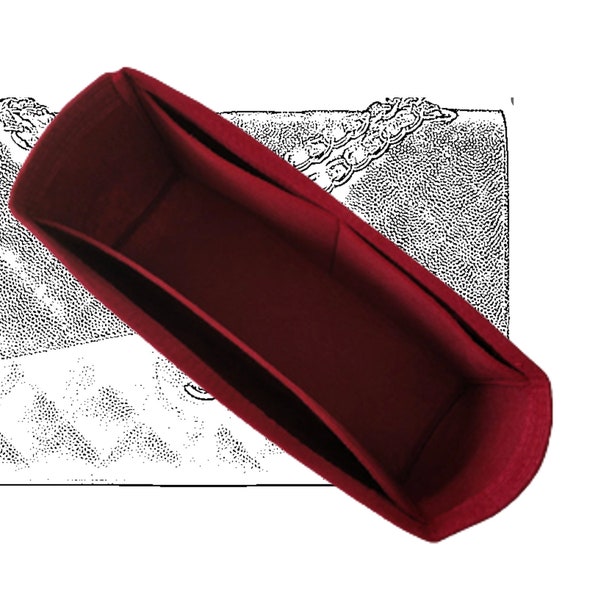 For [Flap Handbag] Classic Double 19, Mini Small Medium Jumbo Large Maxi (Slim Design) Felt Organizer Insert Liner Protector