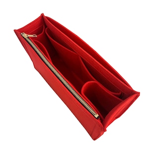 For [Field Tote 22/ 30/ 40] Organizer Felt Purse Insert Shopping Bag Organizer (Style X, Curved Sides)