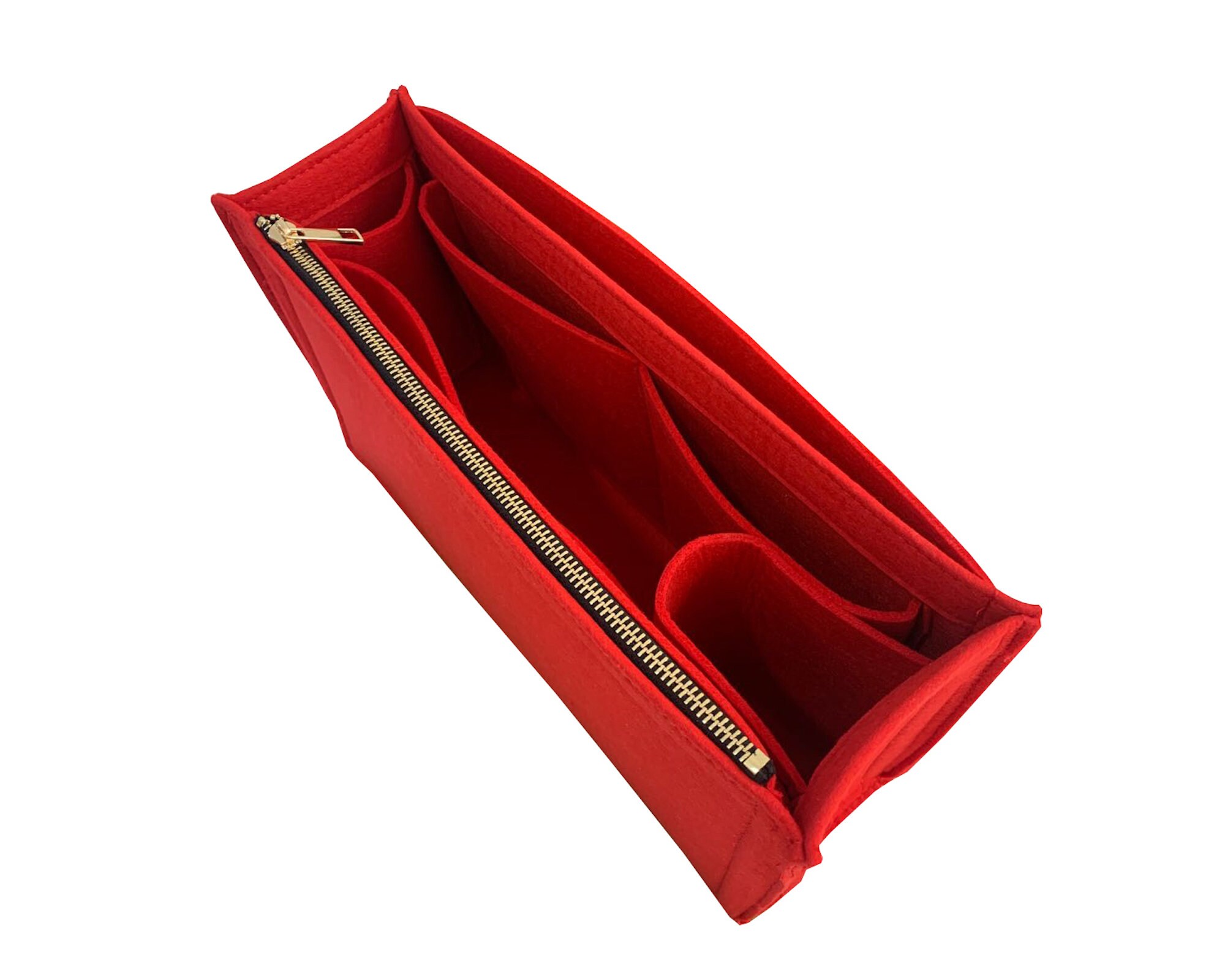 For [Field Tote 22/ 30/ 40] Organizer Felt Purse Insert Shopping Bag Organizer (Style X, Curved Sides)