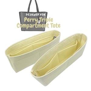 Für [Perry Dreifach-Tasche] 2er-Set, ein Paar Liner-Protektoren (Slim Design), kleine Filzfutter-Einkaufstasche Geldbörse Insert Handtasche