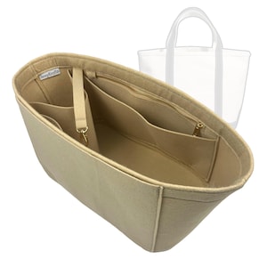 For [B. Tote Bag] Tote Purse Insert Organizer, Extra Large Medium Small Mini L M S, Felt Organiser Liner Shaper (Style Oblong)
