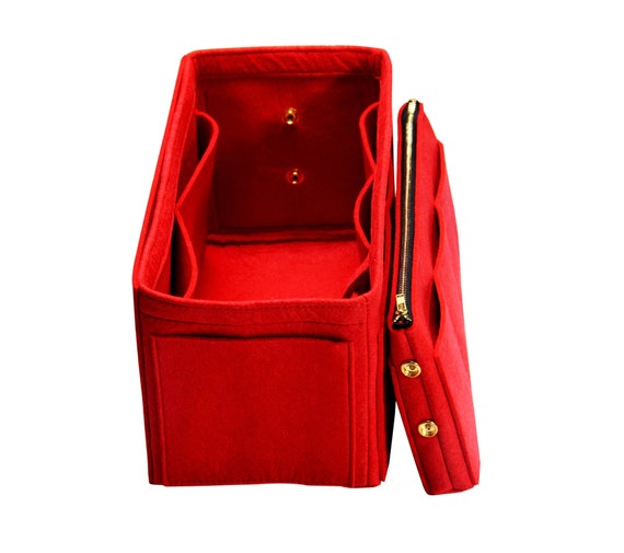 Bag Organizer for LV Neverfull GM (Fixed Zipper Top Cover) - Premium Felt  (Handmade/20 Colors)