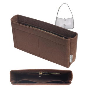 Organiseur de sac pour [LE 5 A 7], grand mini hobo moyen, sac à main, fin avec poche zippée (SlimZip)