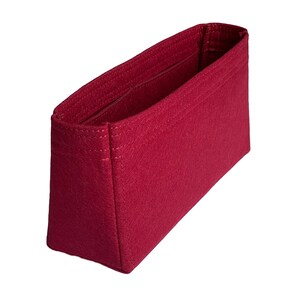 Organizador de bolsos, protector de forro (diseño delgado), personalizable en cualquier tamaño, inserto para bolso de mano, maquillaje y cosméticos. Maroon