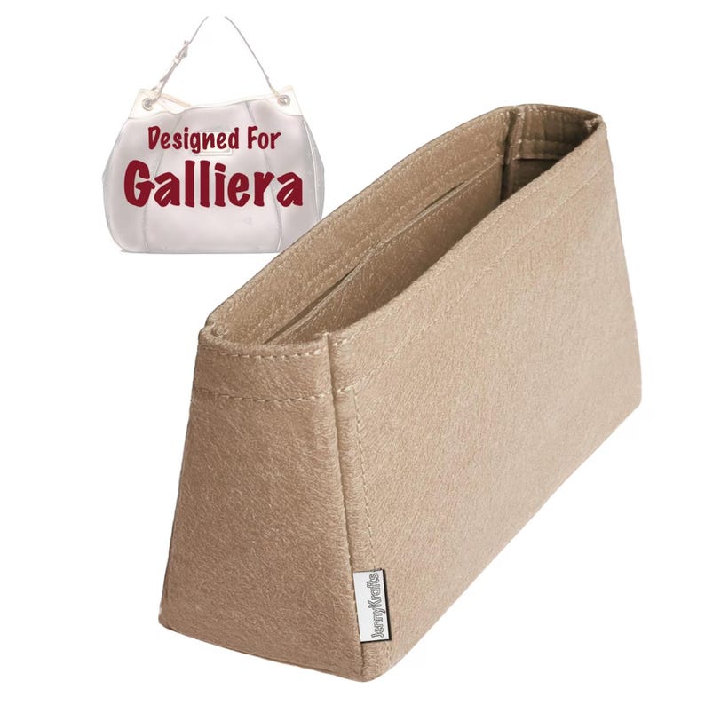 For [Galliera GM MM PM] Tote Bag Organiser Felt Purse Insert, Large Medium Small Size Galleria Gallera Gallieria (Tapered Bag Organizer) image 1