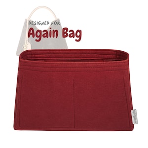 För [Again M25877] Väskorganisatör, 3 mm tjock filt, Organiserare för avsmalnande väska, Filtinsats till bärväska (Style W)