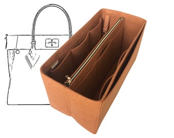 For [On My Side PM/MM/GM] Organizer (w/ Detachable Zipper Bag), Tote Felt Purse Insert, Shopping Bag Organiser Lining Protector