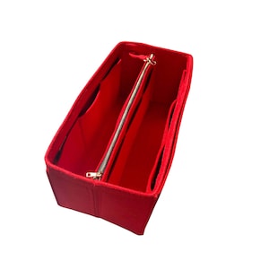 Organizador tipo hobo con diseño de flores (con bolsa con cremallera desmontable), inserto de fieltro para bolso de mano, bolsillo para portátil y iPad, compartimento metálico dorado con cremallera para maquillaje.