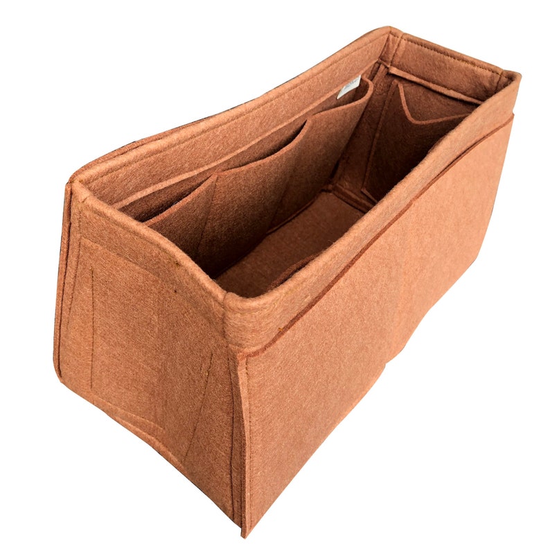 Per Kelly Retourne 25 28 32 35 40 Organizer per borsa affusolata Inserto per borsa in feltro per organizer Light Brown