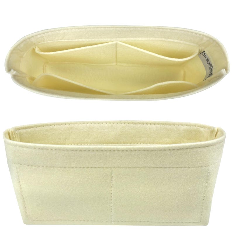 Organizador de bolsos, protector de forro (diseño delgado), personalizable en cualquier tamaño, inserto para bolso de mano, maquillaje y cosméticos. imagen 4