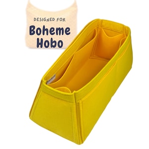 Organiseur de sac fourre-tout [Sac bohème bohème], organisateur de doublure de sac à main en feutre (style conique)