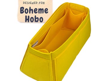 Organizador de bolsos bohemios tipo hobo, forro de fieltro (estilo cónico)