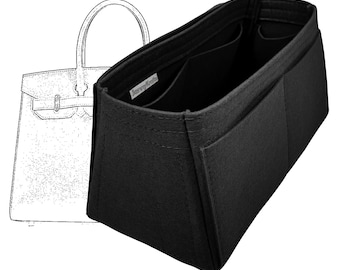 Organizer for [BIRKIN 25, 30, 35, 40, 50] (Style W), Organizer for Tapered Bag, Satchel Doctor Tote Felt Purse Insert