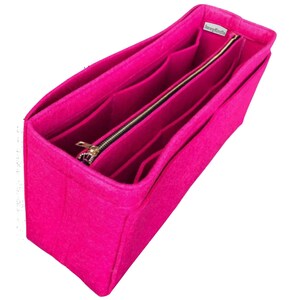 Customizable Organizer (3mm Felt, Detachable Pouch w/ Metal Zip), Tote Purse Insert, Cosmetic Makeup Diaper, Belongings Bag image 15