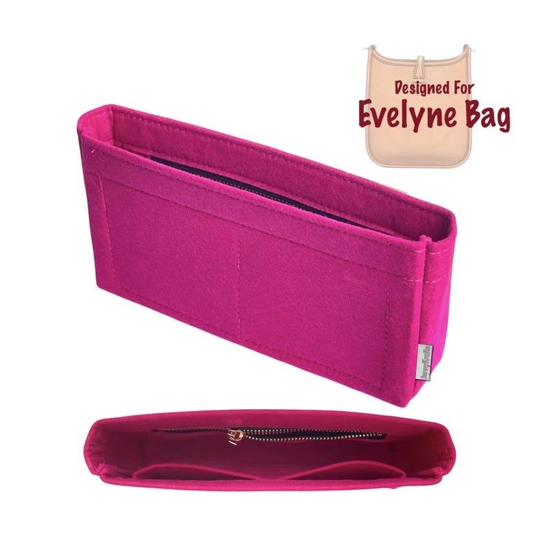 Do torby [Evelyne] 16 29 33 40 PM GM Tpm Tgm Mini rozmiar, organizer do torebki, wkładka ochronna, kolor akwamaryna, smukły z kieszenią na zamek błyskawiczny (SlimZip) zdjęcie 7