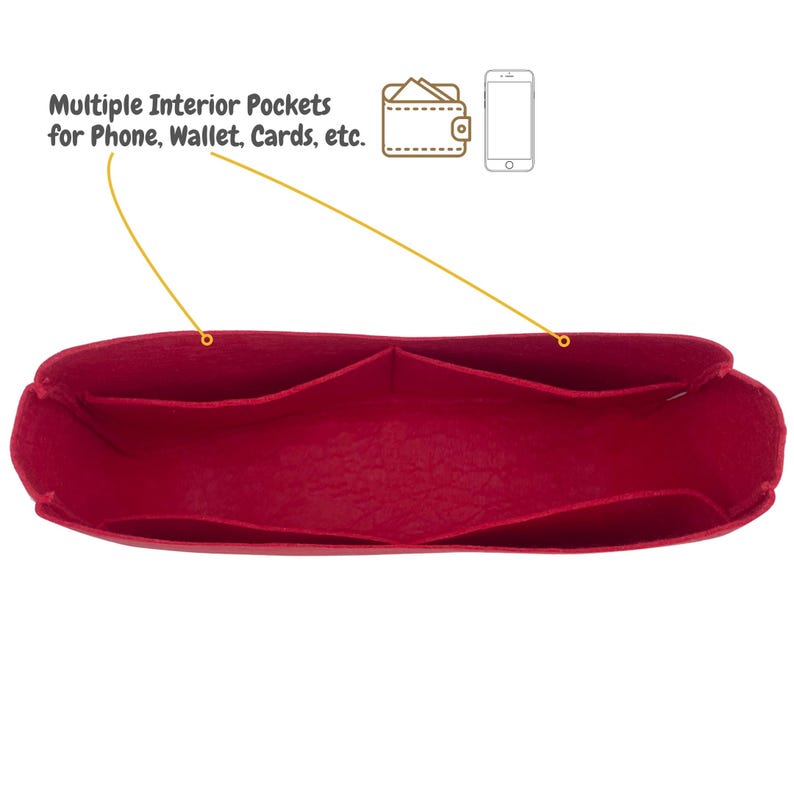 För [Multipass Bag] Väskeinsatsorganisatör, Väskefoderformare bild 4