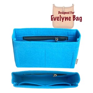 Do torby [Evelyne] 16 29 33 40 PM GM Tpm Tgm Mini rozmiar, organizer do torebki, wkładka ochronna, kolor akwamaryna, smukły z kieszenią na zamek błyskawiczny (SlimZip) zdjęcie 10