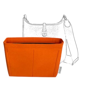 For [Evelyne 23 29 33 40 TPM] Purse Organizer Liner Protector (Slim with Zipper), Lining Tote Bag Insert