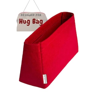 Per [Hug Bag] Organizer per borsa tote, borsa a mano, borsa a tracolla morbida, L M S XS, inserto in feltro per borsa (organizer per borsa affusolata)
