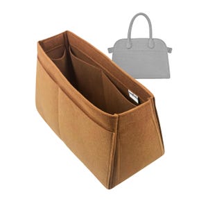 For [Soft Margaux Bag in Leather] (Style W), Organizer for Tapered Bag, Satchel Doctor Tote Felt Purse Insert