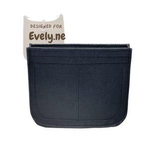 For [Evely.ne] Bag Insert Organizer, 29 33 Mini PM GM TPM TGm, Purse Liner Protector Organiser (Slim with Round Base and Curved Sides)