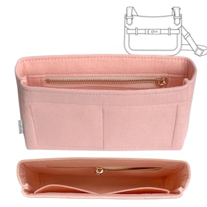 [Jypsiere Bag] フェルトオーガナイザー、28 31 34 37、スリム、ジップポケット付き、クラッチバッグインサートライナープロテクターライニングバッグ（スリムジップ）