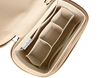 For [Nice Vanity / PM / BB / Mini / Nano] Purse Insert (w/ Detachable Compartments Closed Bottom), Makeup Bag Organizer, Liner Divider