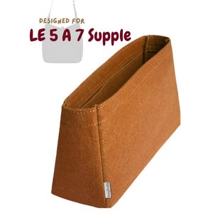For [LE 5 A 7 Supple, Large Small Baby] Hobo Tote Purse Bag Felt Insert Organizer, Liner Organiser Lining Protector Shaper (Style Slim)