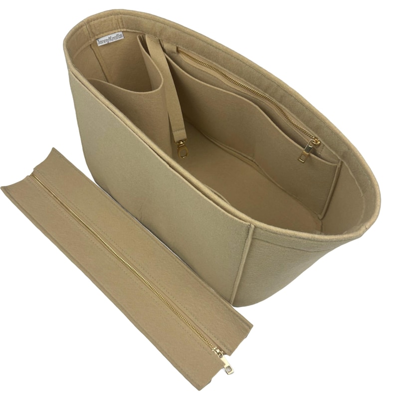 Organizador de bolso Neverfull Tote, GM MM PM Bb, tamaño grande, mediano, pequeño, mini, L M S, forro organizador de fieltro (estilo oblongo) imagen 8