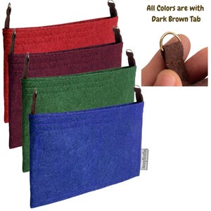 For [Key Pouch M] Bag Insert Organizer Convert to Cross Body Crossbody, Purse Liner Converter, Golden Chain (with D-rings) image 3