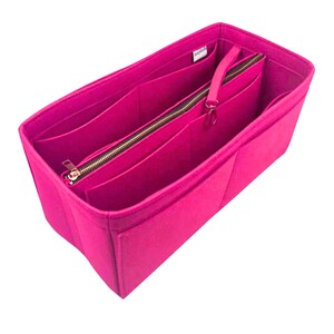 For [Onth.go Organizer, M14235] Tote Bag Organizer, Felt Insert Purse Organiser Shaper (w/ Detachable Zipper Bag) Pivoine