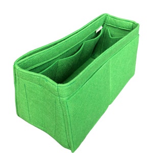 For Kelly Sellier 25 28 32 35 40 Tapered Bag Tote Bag Organizer Felt Purse Insert Green