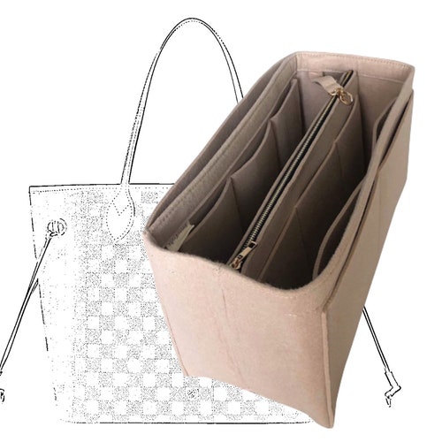 Neverfull GM MM PM Bag Organizer w/ Double Zipper Pockets Etsy