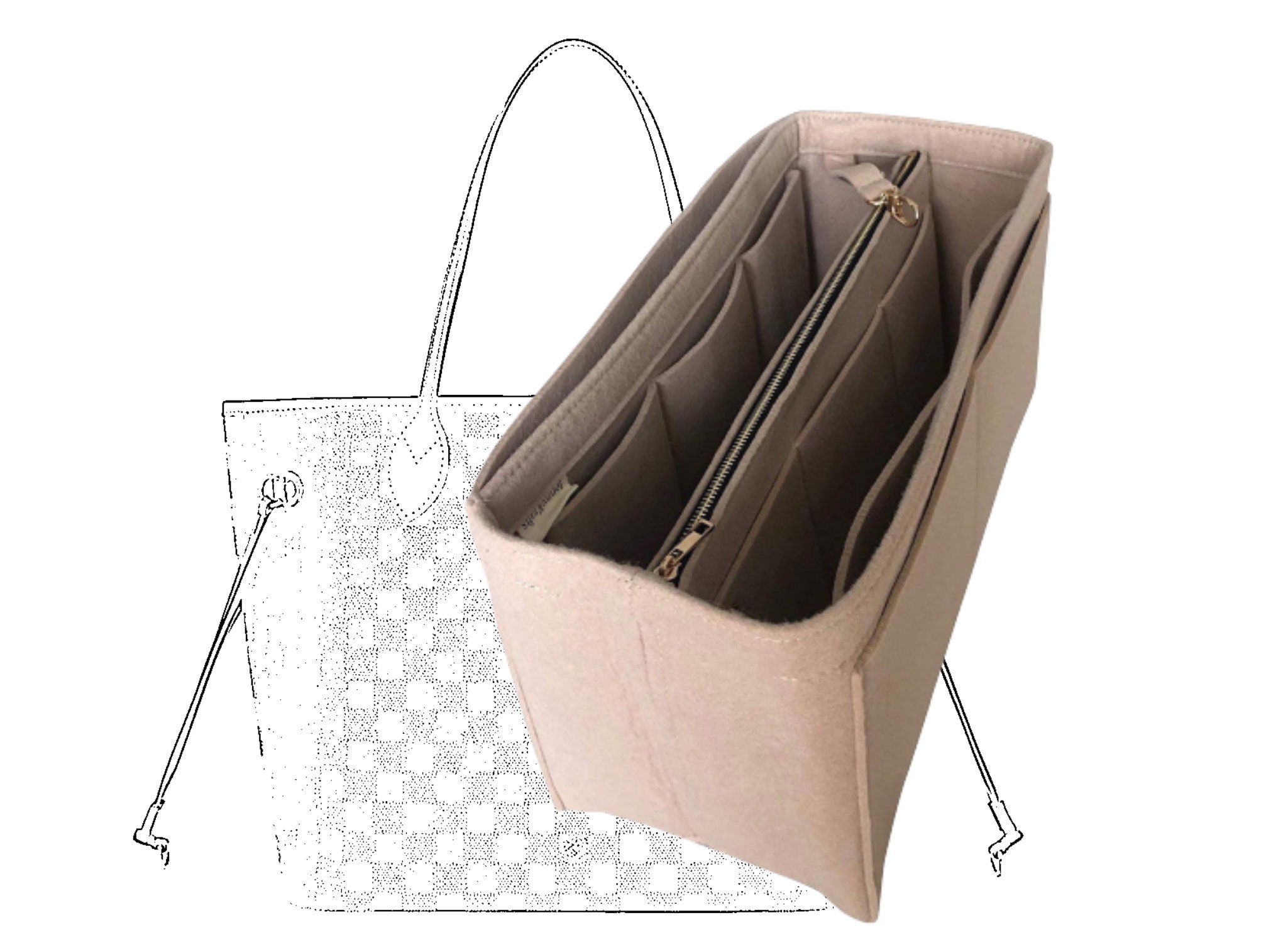 How to choose a bag organizer for your Louis Vuitton Neverfull - JennyKrafts