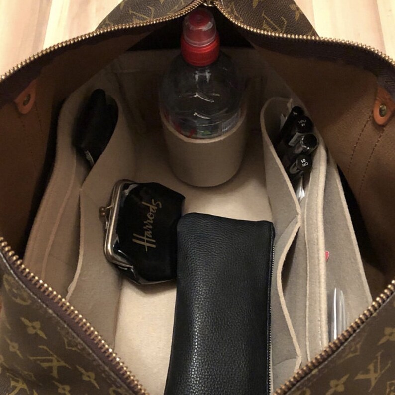 Keepall khaki 45 50 55 60 Organizer 3mm Felt Open Pockets Etsy