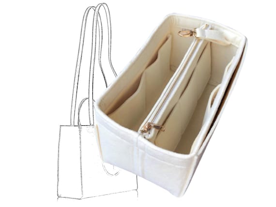 Bolsa Interior Con Cremallera Organizador De Bolso NOTAG - Múltiples Bolsillos, Nylon Impermeable, Tamaño M, Negro Organizador Bolso
