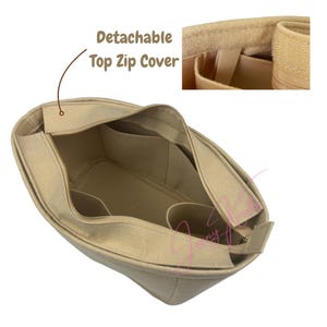 Organizador de bolso Neverfull Tote, GM MM PM Bb, tamaño grande, mediano, pequeño, mini, L M S, forro organizador de fieltro (estilo oblongo) imagen 7