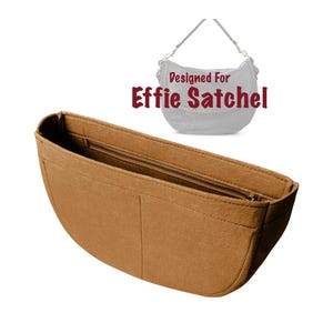 Organiseur de sac à main pour [Sac Effie Satchel], sac à main avec poche zippée, ajustement parfait