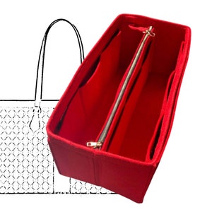 Organizer for Ophidia GG Soft Tote (w/ Detachable Zipper Bag) Tote Felt Purse Insert Handbag Shaper Fit Laptop iPad