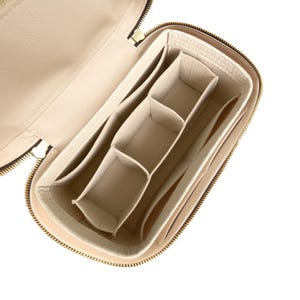 Per [Nice Vanity / PM / BB / Mini / Nano] Inserto per borsa (con scomparti staccabili e fondo chiuso), organizer per trousse per il trucco, divisore interno