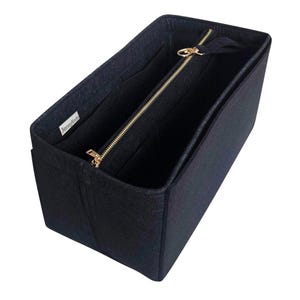 Organizer Neverfull GM MM PM (z odpinaną torbą na zamek błyskawiczny), wkładka z filcu do torebki, kieszeń na laptopa i iPada ze złotym zamkiem błyskawicznym zdjęcie 9