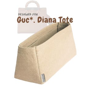 Organiseur pour [mini/petit/moyen sac fourre-tout Diana] Insert en feutre de sac (mince avec fermeture à glissière) Protecteur de doublure