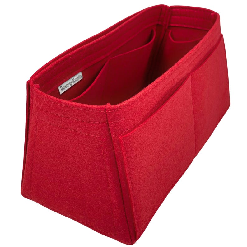 För [BROOKLYN AXELVÄSKA 39 28 23] Organisatör för avsmalnande väska, Satchel Doctor Tote Filtväska (Style W) Cherry