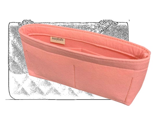 Customizable Felt Tote Bag Organizer, Purse Insert (Top Zip, Detachable Zip Pouch Inside)