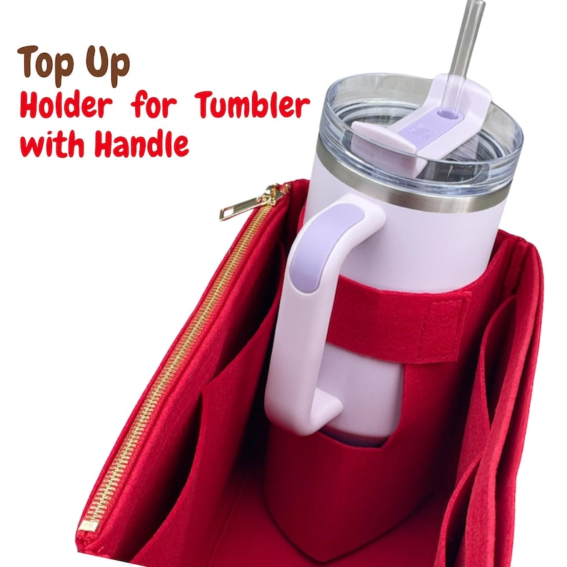 JennyKrafts Top-Up Items for Bag Organizer Purse Tote Insert Tumbler Holder
