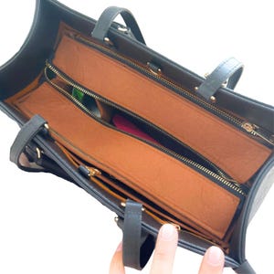 Pour [Onth.go, Large Medium Small, Sib, East West GM MM PM] Organiseur de sac Fourre-tout Sac à main en feutre (côtés incurvés, avec fermeture éclair supérieure amovible)