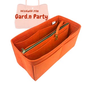 Pochette de rangement pour [Garden Party 30 36 49], grande moyenne petite, protège-sac à main fourre-tout (avec sac à fermeture éclair amovible)